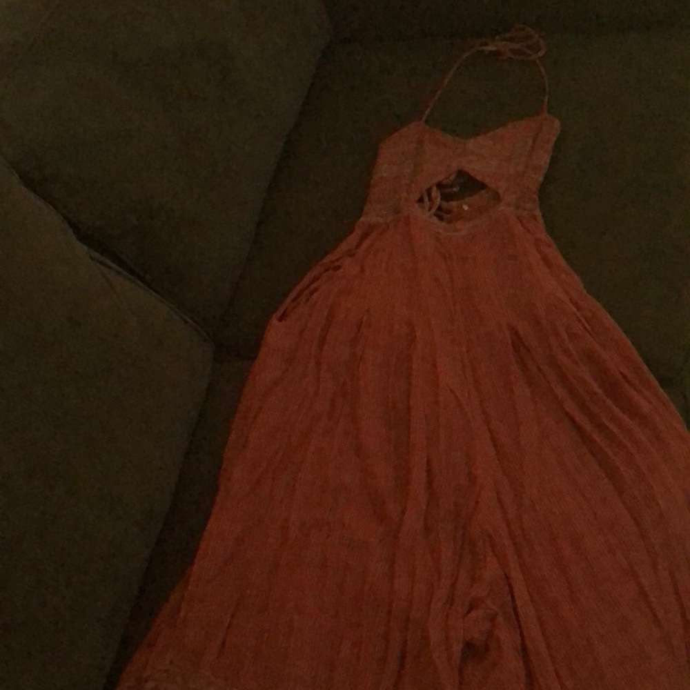 Free people wide leg romper
